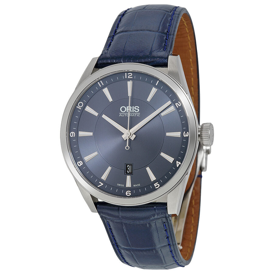 Oris Artix Reloj autom tico para hombre con esfera azul y cuero