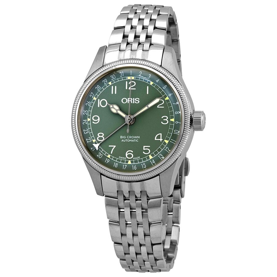 Oris Big Crown Pointer Automatic Green Dial Ladies Watch 01 754