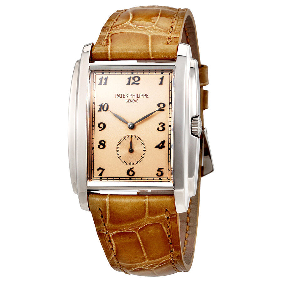 Patek Philippe Gondolo Manua Vintage Rose Dial Leather Men s Watch 5124G 001 Watches of America