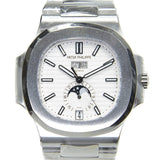 Patek Philippe Nautilus Silver Dial Stainless Steel Men's Mechanical Watch 5726-1A-010#5726/1A-010 - Watches of America