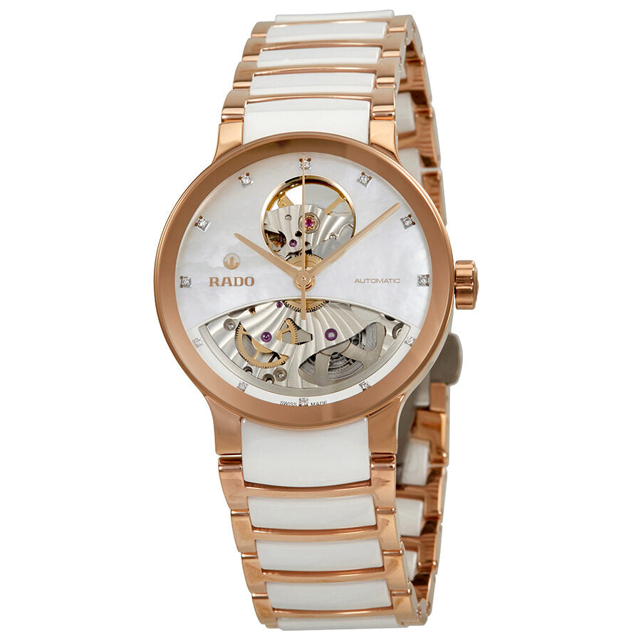 牡丹麗和 Rado Centrix Open Heart Mother Of Pearl Dial Automatic