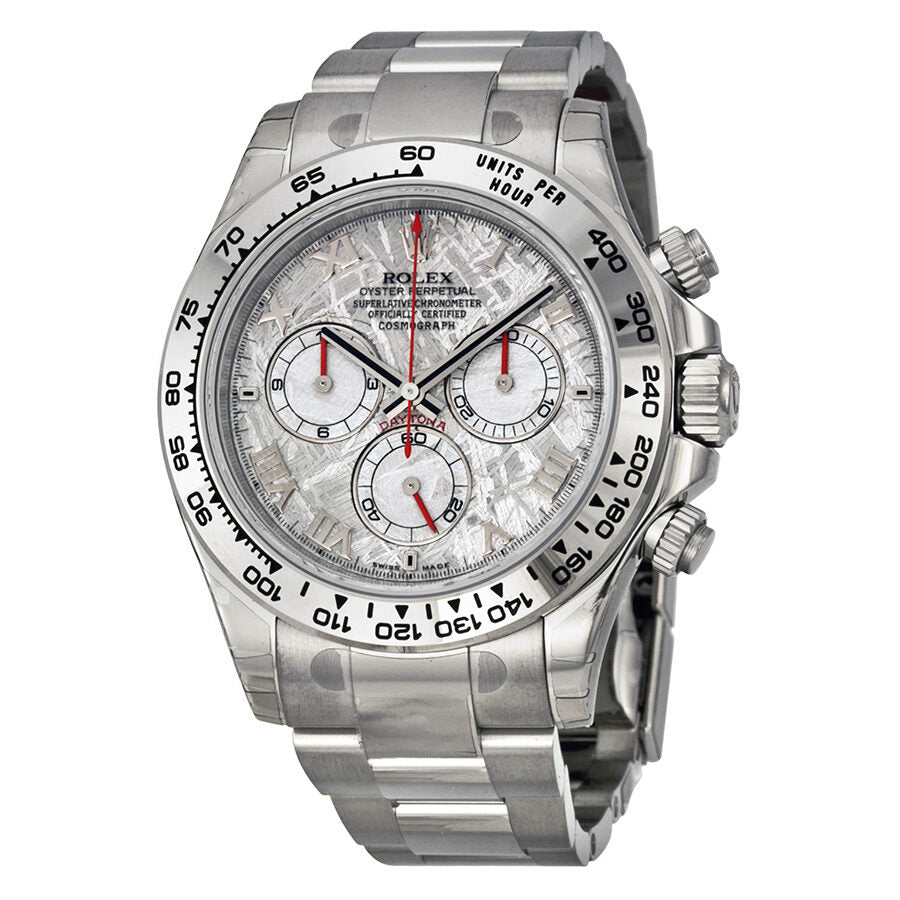 Rolex Cosmograph Daytona Meteorite 18K White Gold Oyster Bracelet Automatic Men's Watch 116509MTAO – Watches of America