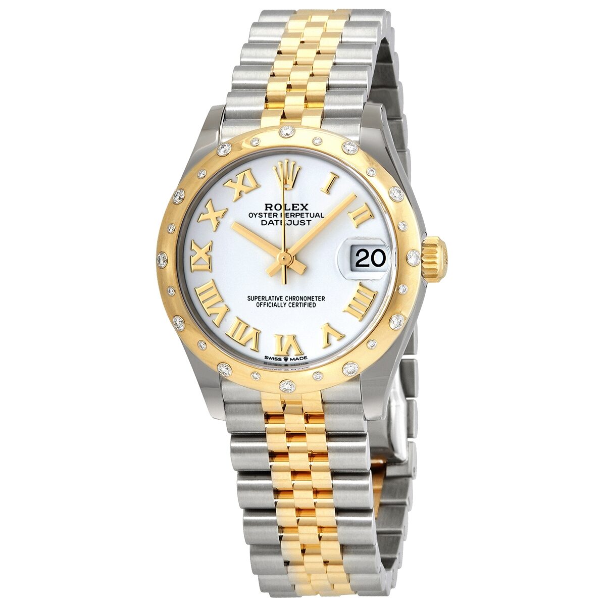 Rolex datejust yellow gold and stainless steel discount automatic