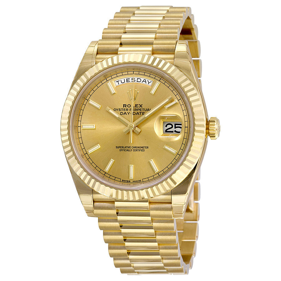 Rolex Day Date 40 Champagne Dial 18K Yellow Gold President Automatic Men s Watch 228238CSP Watches of America