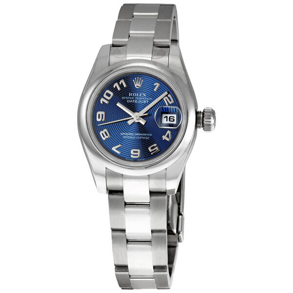 Rolex Lady Datejust 26 Blue Concentric Dial Stainless Steel Oyster