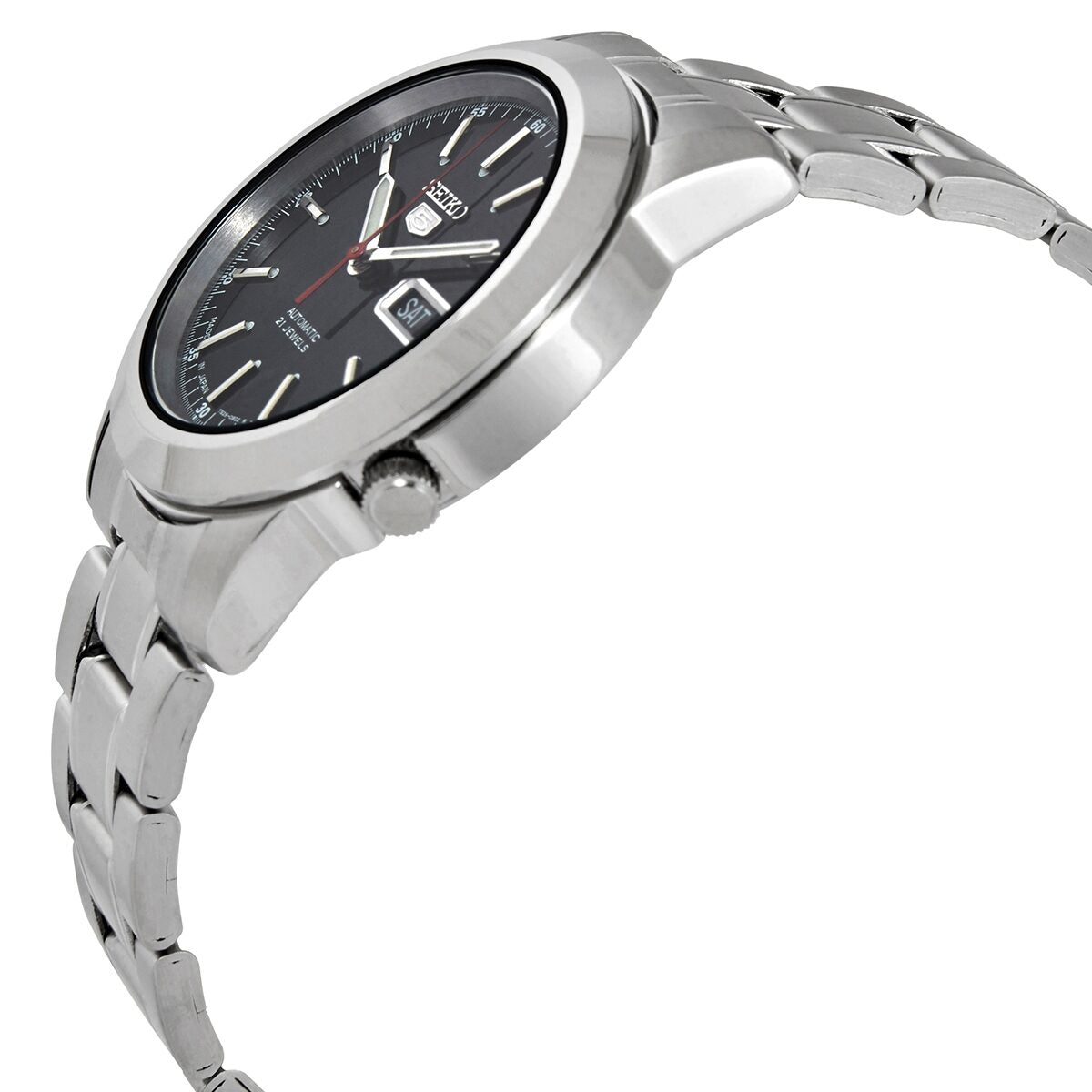 Seiko 5 Automatic Black Dial Men's Watch #SNKE53J1 - Watches of America #2