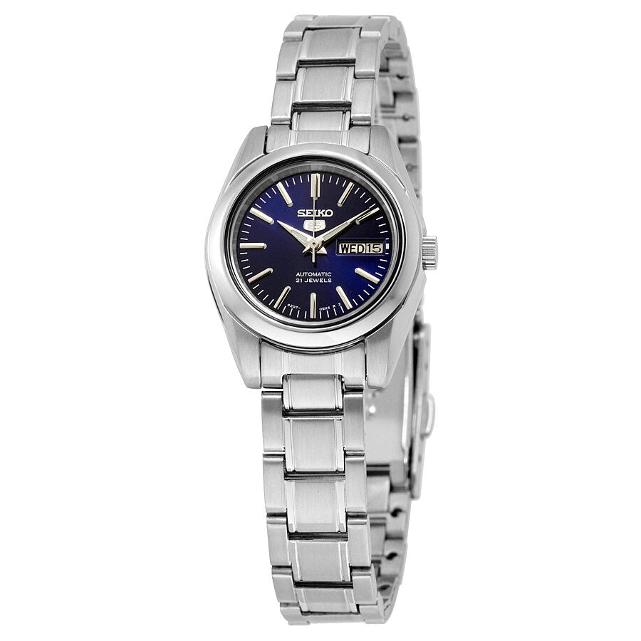 grænse Overhale enorm Seiko 5 Automatic Navy Blue Dial Stainless Steel Ladies Watch SYMK15 –  Watches of America