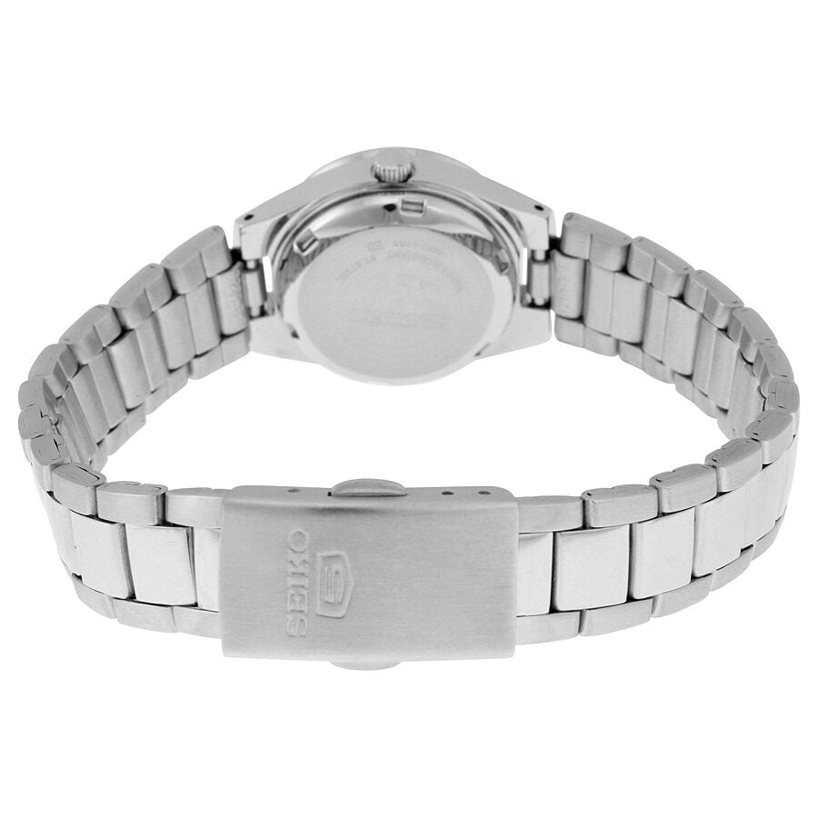Seiko 5 Automatic Silver Dial Stainless Steel Ladies Watch #SYMC21 - Watches of America #3