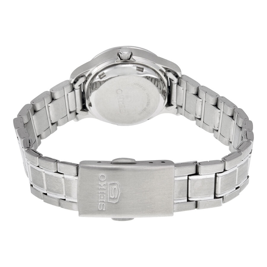 Seiko 5 Automatic Silver Dial Stainless Steel Ladies Watch #SYMD87 - Watches of America #3