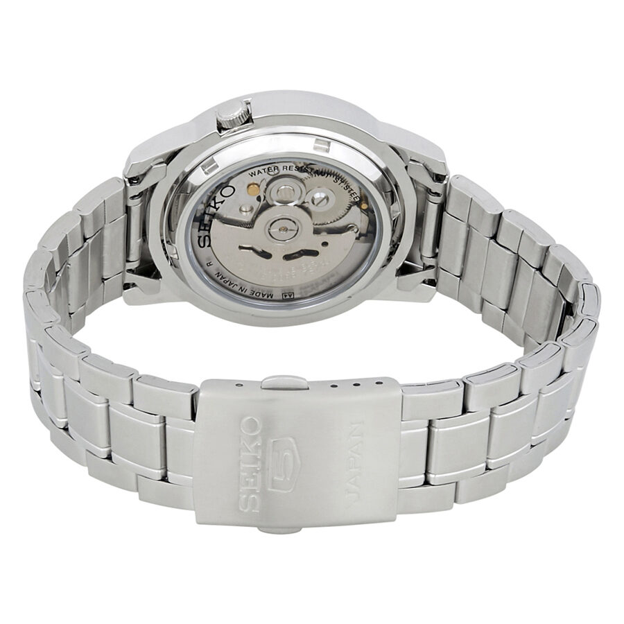 Seiko 5 Automatic White Dial Stainless Steel Men's Watch #SNKE57 - Watches of America #3