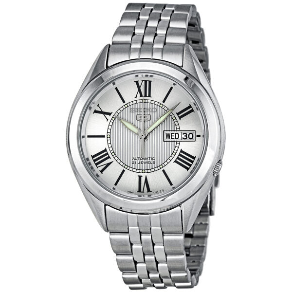 Seiko Automatic White Dial Stainless Steel Men's Watch SNKL29 of America