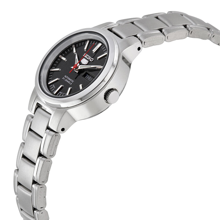 Seiko Series 5 Automatic Black Dial Ladies Watch #SYME43 - Watches of America #2