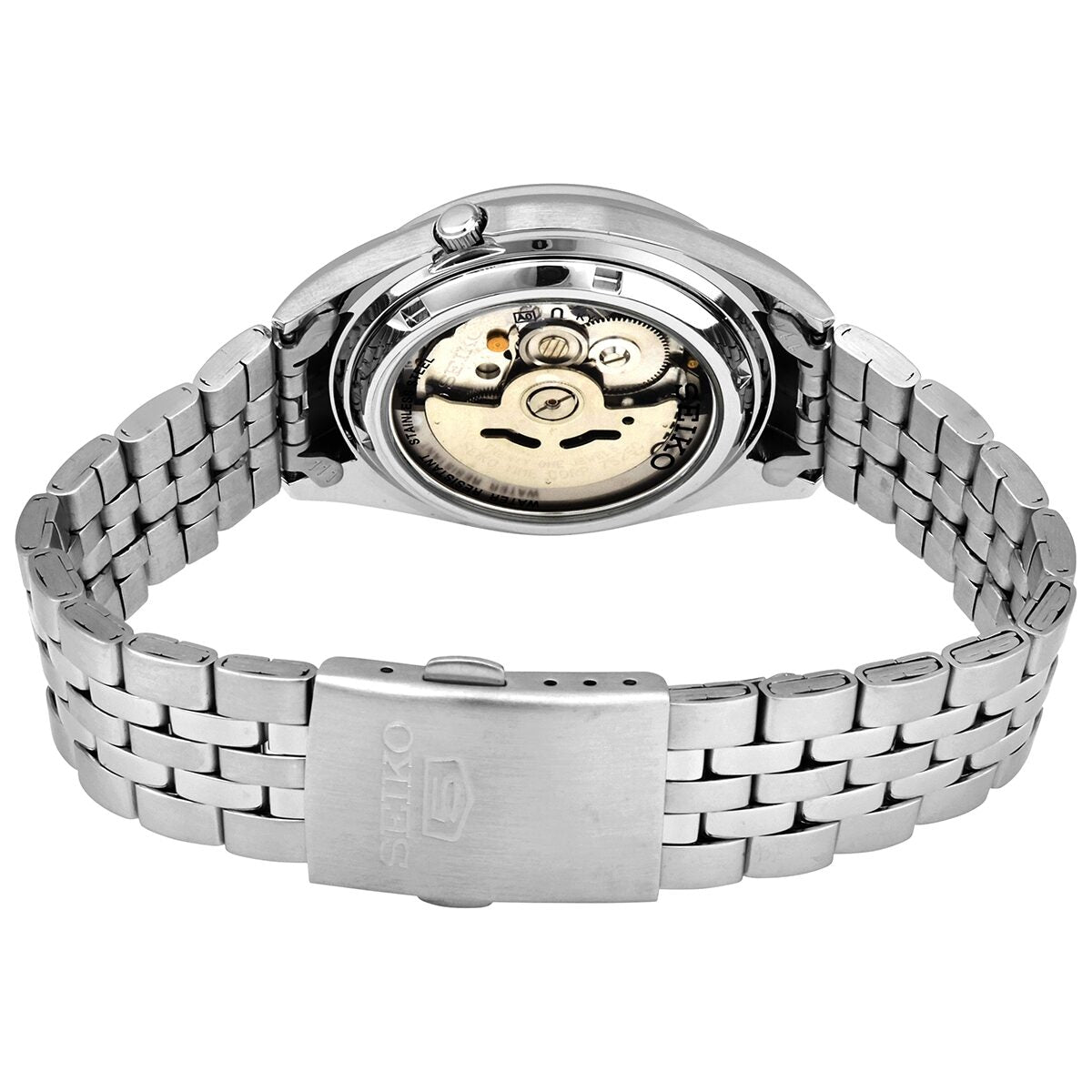 Seiko 5 Black Dial Stainless Steel Men's Watch #SNKL23 - Watches of America #3