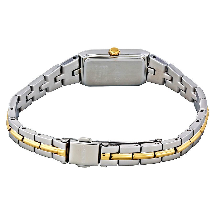 Seiko Black Dial Two-tone Ladies Watch #SUP274 - Watches of America #3
