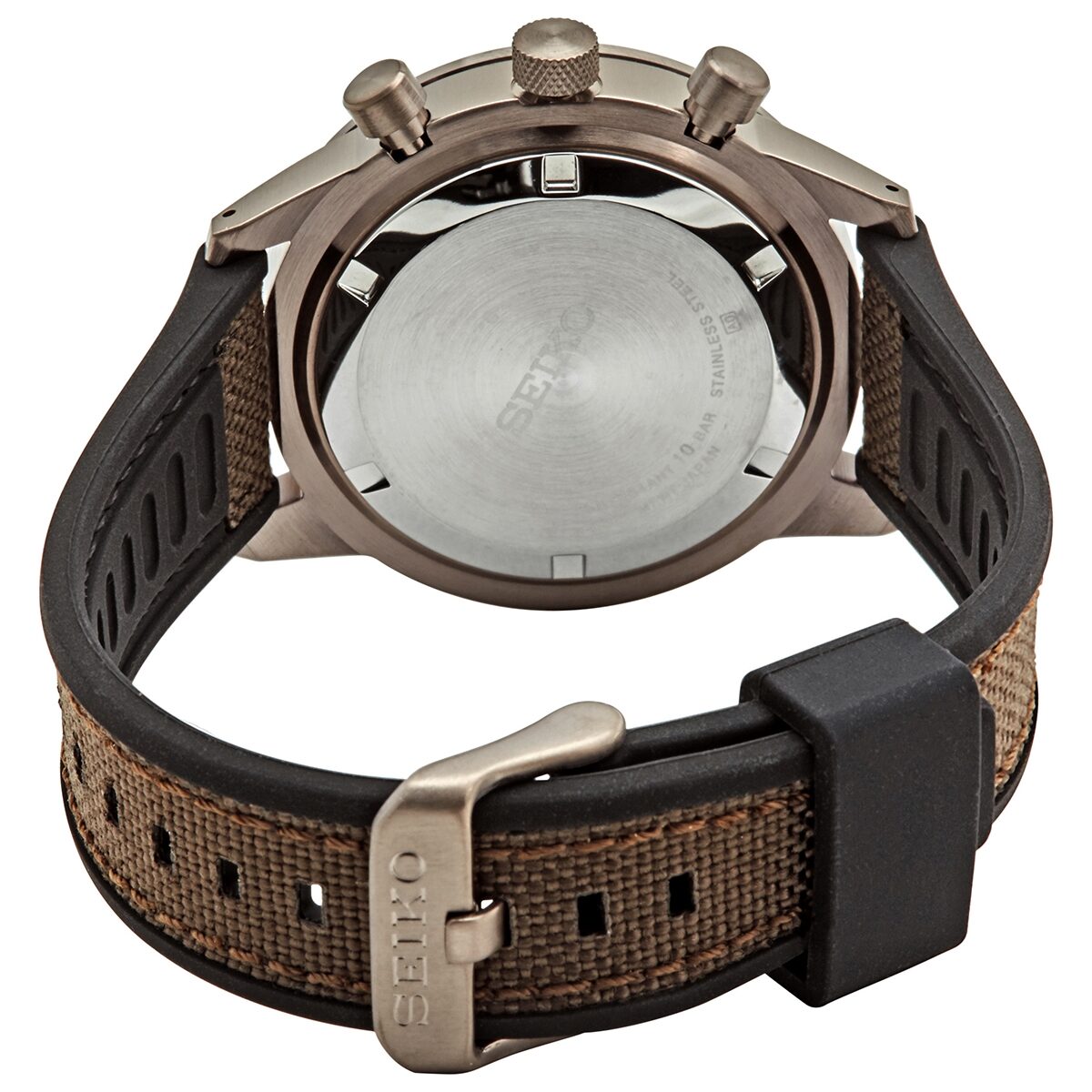 Seiko Chronograph Quartz Brown Dial Men's Watch #SSB371 - Watches of America #3