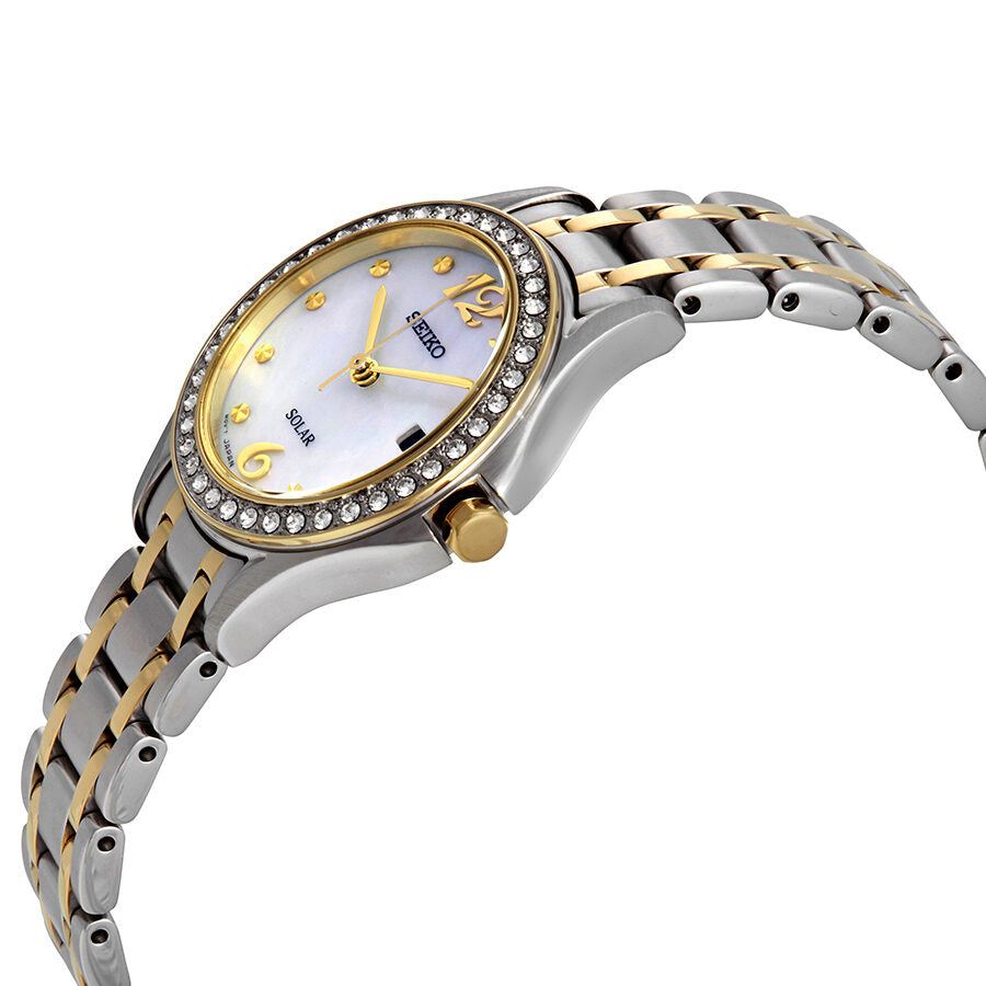 Seiko Core Solar Powered Mother of Pearl Ladies Watch #SUT312 - Watches of America #2