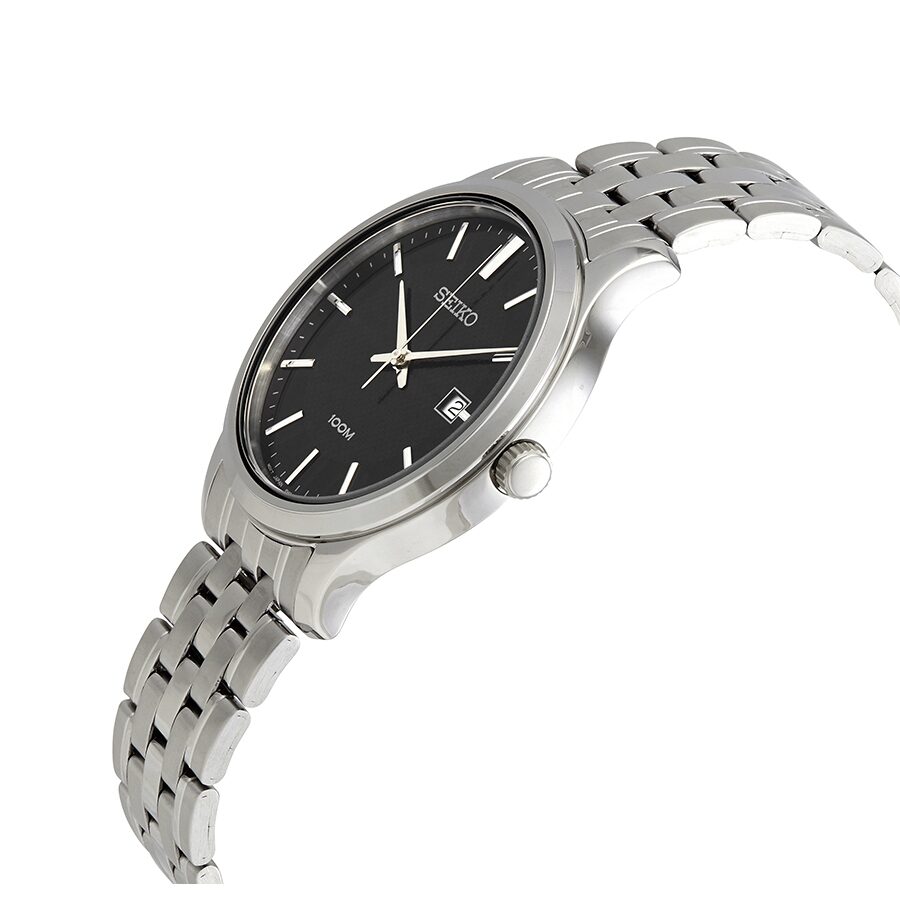 Seiko Neo Classic Black Dial Stainless Steel Men's Watch #SUR293P1 - Watches of America #2