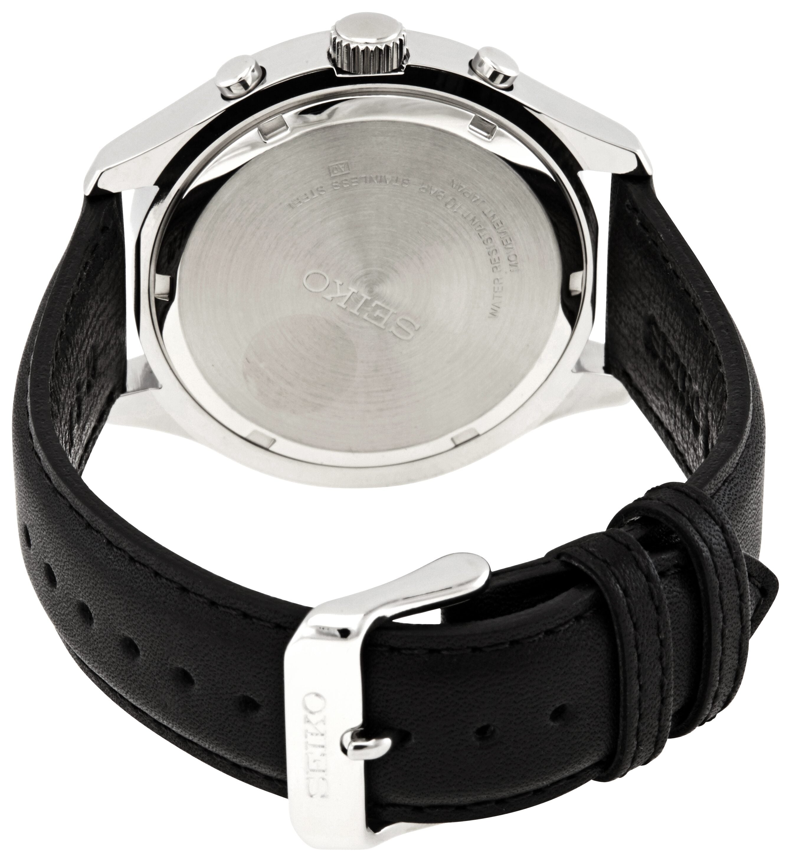 Seiko Neo Sports Chronograph Quartz Black Dial Men's Watch #SKS539P2 - Watches of America #3
