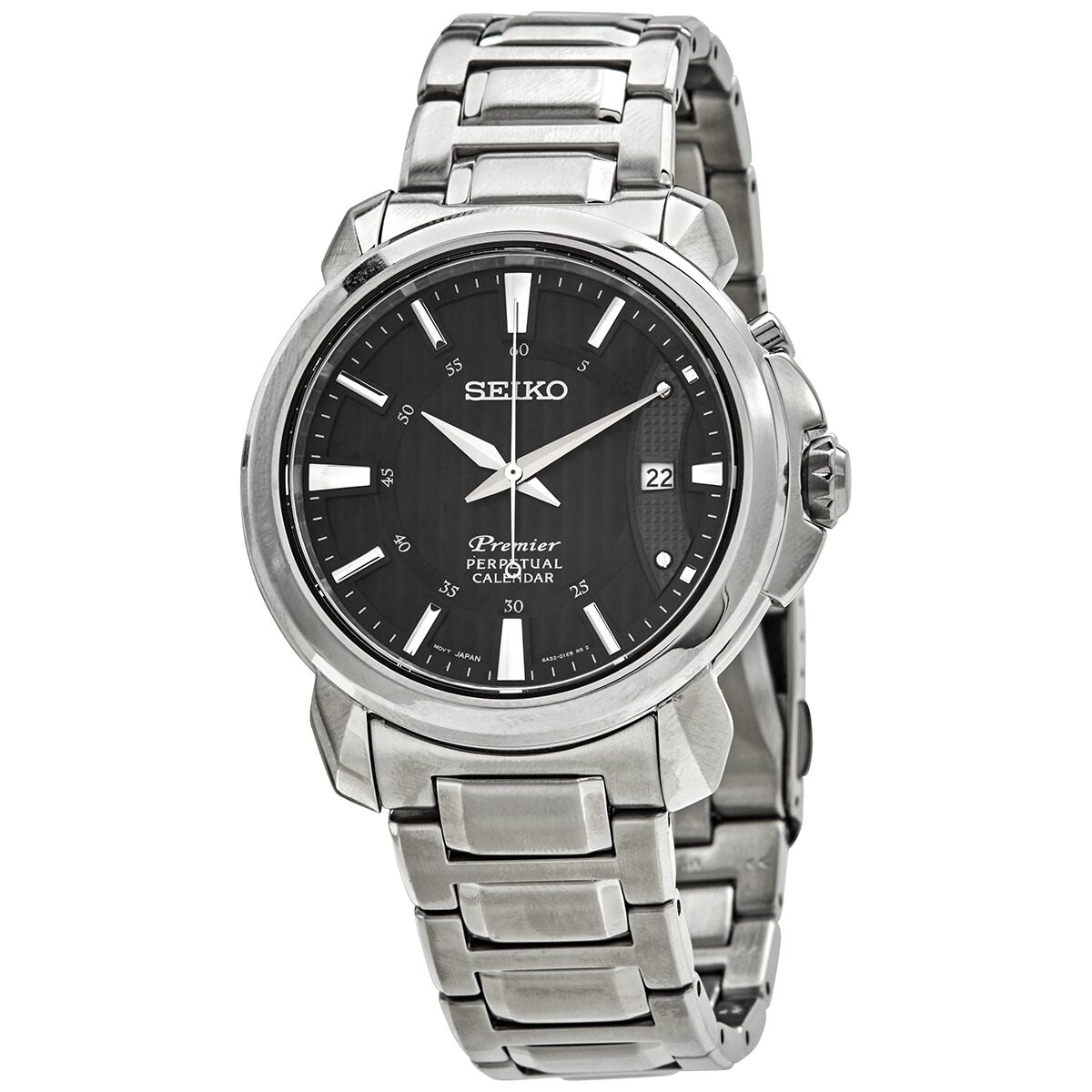 Stainless Steel Seiko Premier Snq159p1 Seiko Premier Perpetual