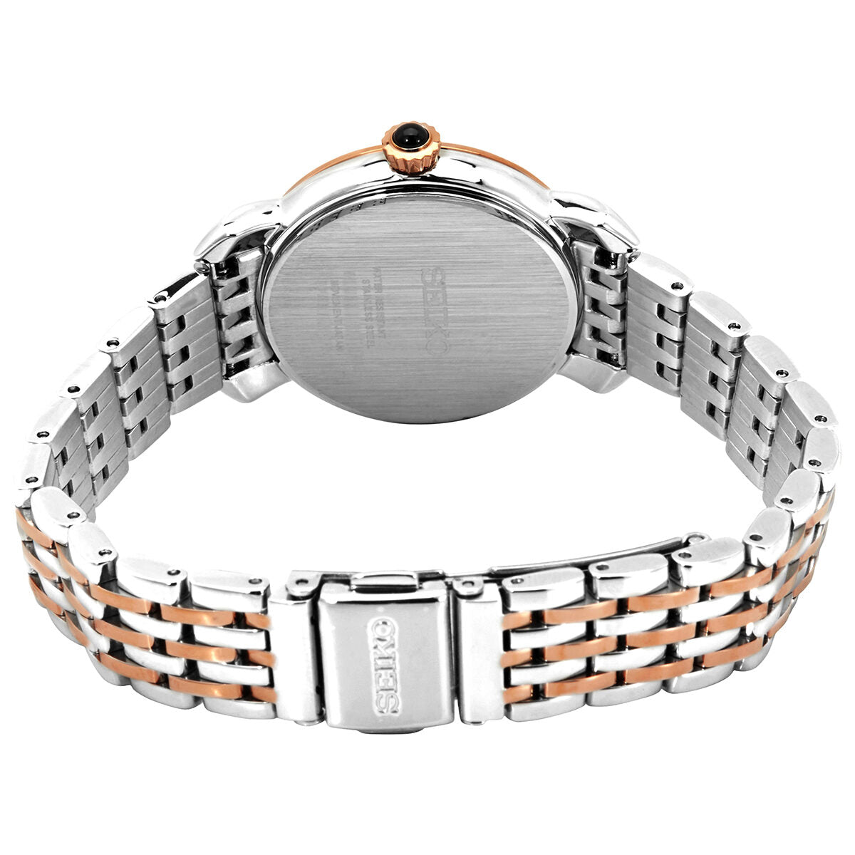 Seiko Quartz White Dial Two-tone Ladies Watch #SUR628P1 - Watches of America #3