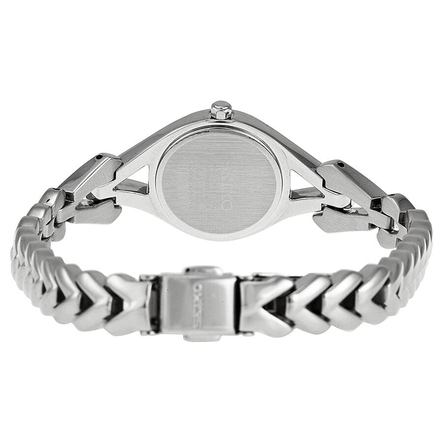 Seiko Solar Mother of Pearl Dial Stainless Steel Ladies Watch #SUP173 - Watches of America #3