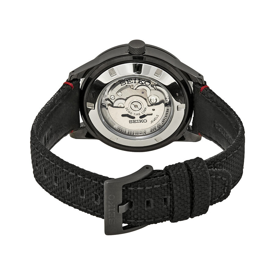 Seiko Sports Automatic Black Dial Black Nylon Men's Watch #SSA383K1 - Watches of America #3
