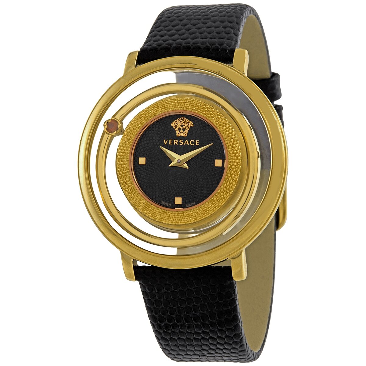 Versace Venus Quartz Black Dial Ladies Watch VQV040015 – Watches