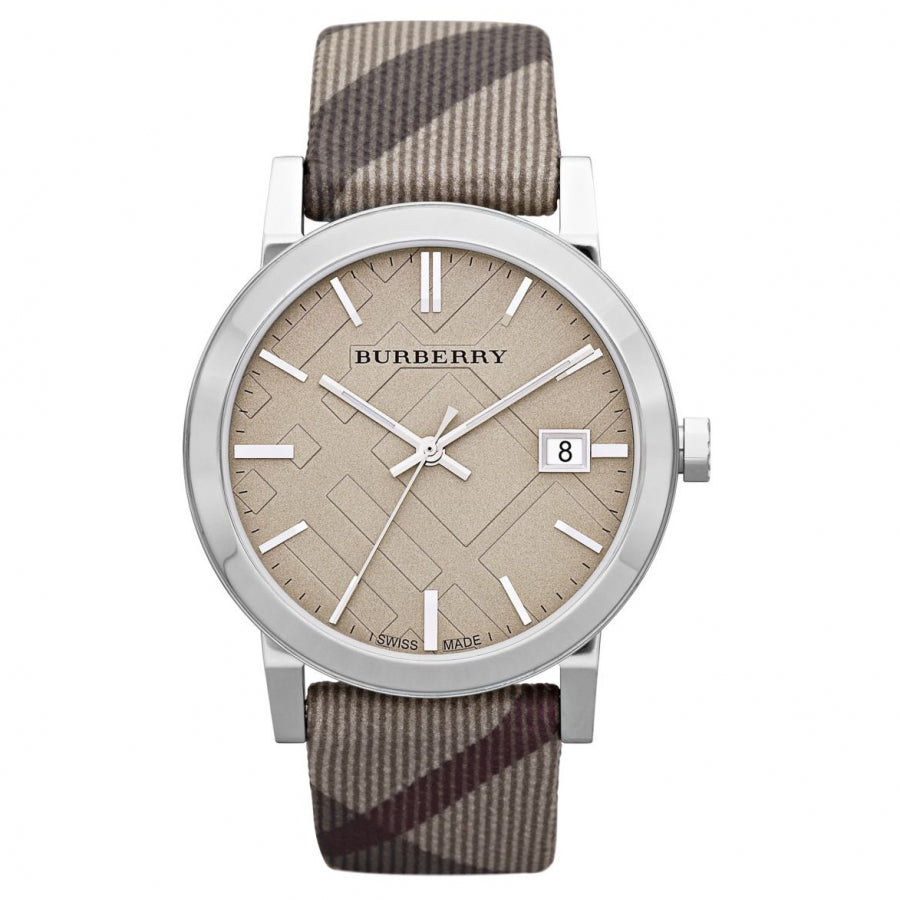 Leather burberry hot sale mens watches