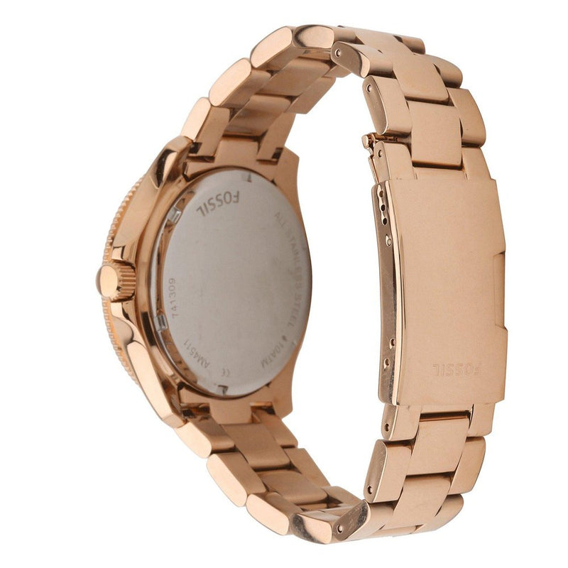 Fossil Cecile Rose Gold Dial Ladies Watch AM4511