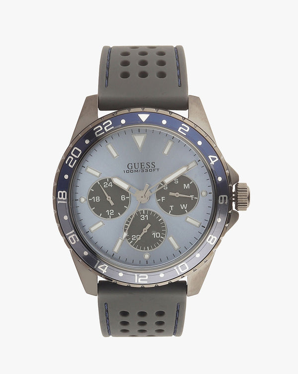 Reloj Guess Odyssey con correa de silicona azul para hombre W1108G6