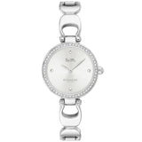 Coach Park Reloj de cuarzo con esfera plateada y cristal para mujer 14503170