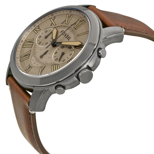 Reloj Fossil Grant Cronógrafo Esfera Marrón Hombre FS5214