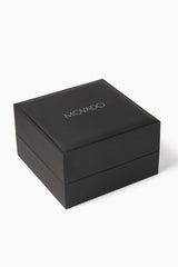 ساعة موفادو ميوزيوم للرجال، مينا أسود، سوار من الفولاذ الذهبي - 606997