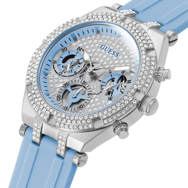 Guess Heiress Reloj Mujer Correa Silicona Azul GW0407L1