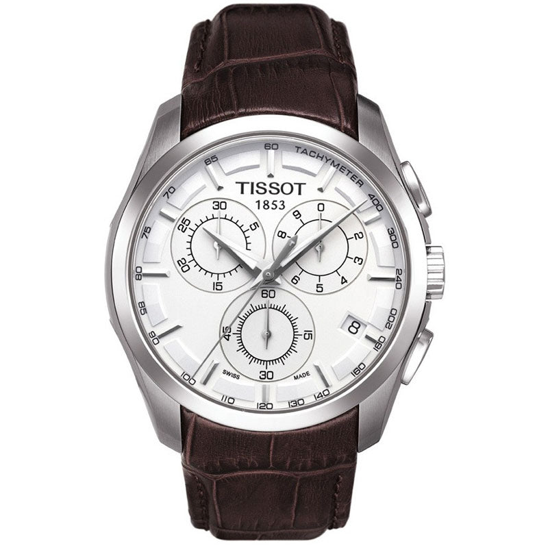 Tissot Couturier Chronograph Silver Dial Men's Watch T0356171603100 T035.617.16.031.00 - Image 1