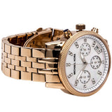 Michael Kors Reloj cronógrafo de oro rosa para mujer MK5026