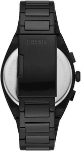 Fossil Everett Reloj cronógrafo de cuarzo con esfera negra para hombre FS5797