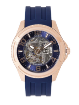 Guess Skeleton Automático Correa de Silicona Reloj Hombre W1178G3