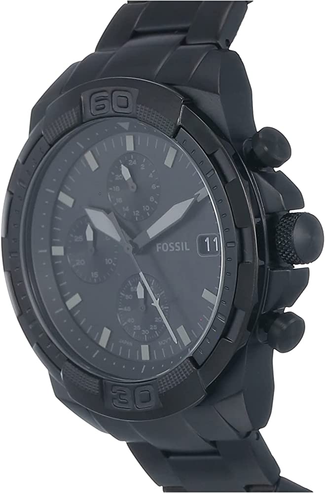 Fossil Bronson Chronograph Quartz Black FS5853 – Watch America of Men\'s Watches Dial