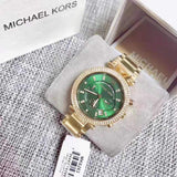 Michael Parker Chronograph Green Dial Ladies Watch MK6263