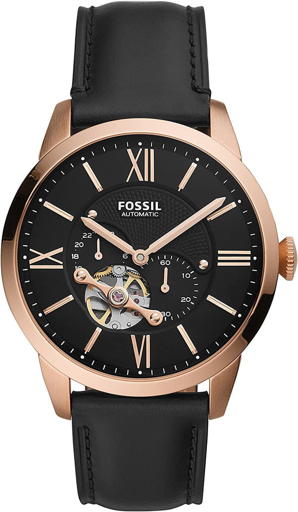 Fossil Townsman Cronógrafo Automático Esfera Negra Reloj para Hombre ME3170