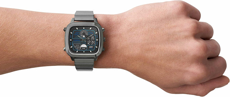 Fossil Retro Analog-Digital Grey Men's Watch FS5892 – Watches of