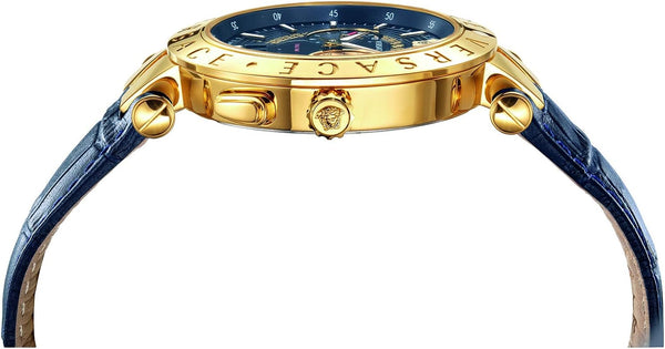 Versace V-Race Quartz Blue Dial Men's Watch VEBV00219
