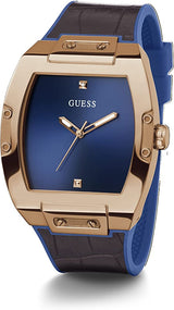 Reloj Guess Phoenix Esfera Azul Correa Cuero Hombre GW0386G2