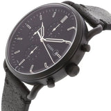 Fossil Commuter Chronograph Black Leather Men's Watch FS5504