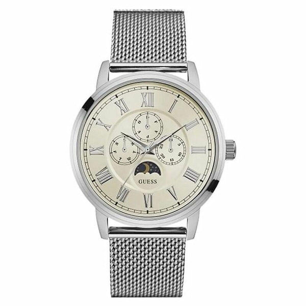 Reloj Guess Off-White Dial Malla Hombre W0871G4