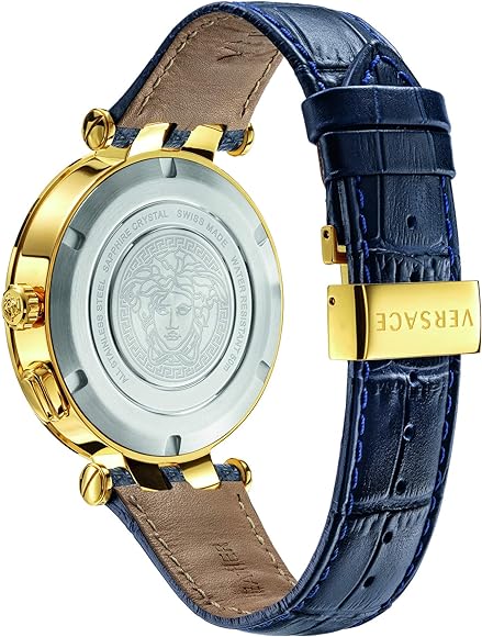 Versace V-Race Quartz Blue Dial Men's Watch VEBV00219