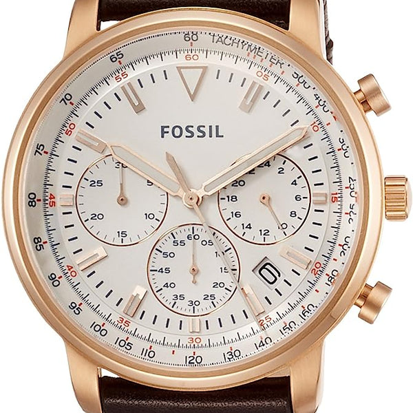 Fossil Goodwin Reloj cronografo de cuarzo con esfera blanca para hombr Watches of America