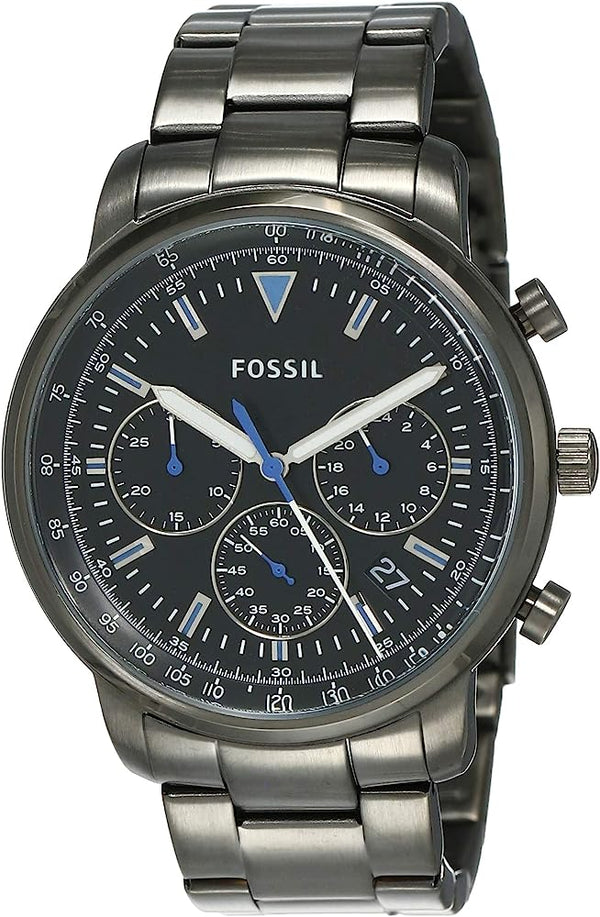 Fossil Goodwin Reloj cronógrafo ahumado de acero inoxidable para hombre FS5518