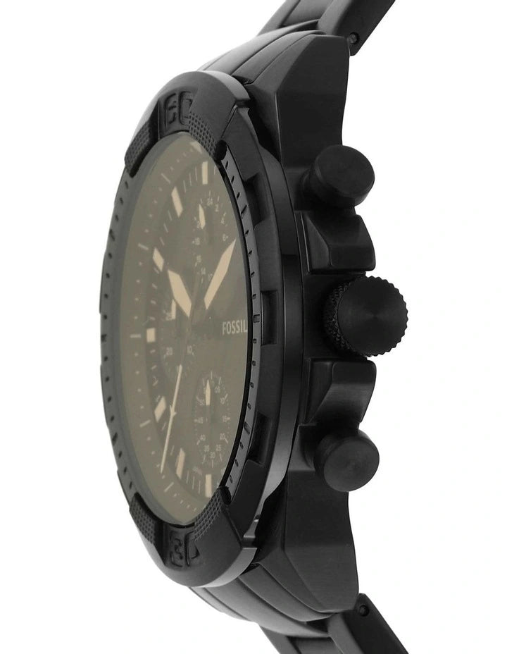 Fossil Bronson Watch Quartz Black FS5851 America Men\'s of – Chronograph Watches Dial